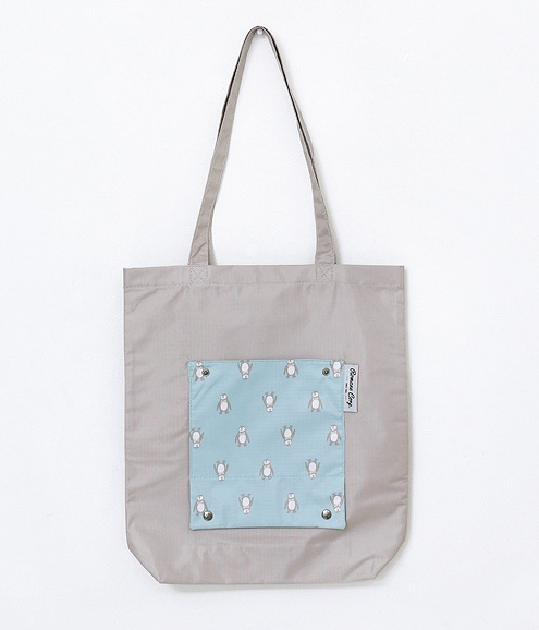 Foldable TOTE Bag Korea Import BG837 Grey