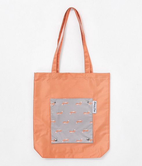 Foldable TOTE Bag Korea Import BG838 Orange