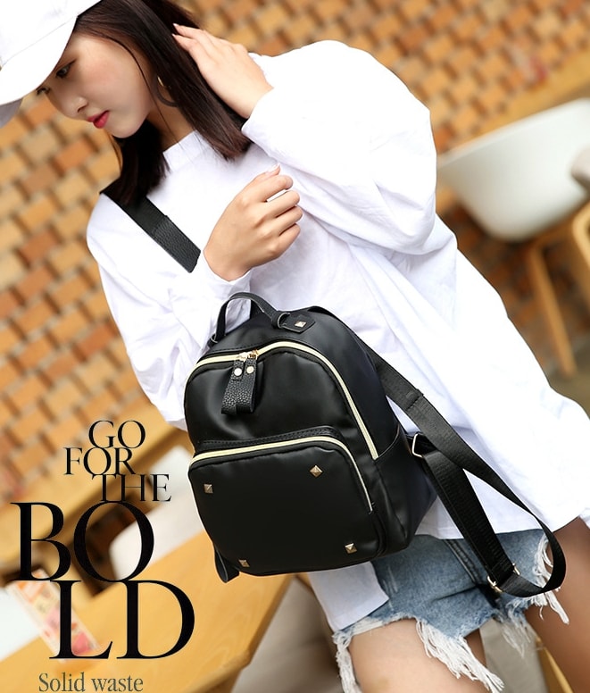 Trendy Korea Backpack Import BG852 Black