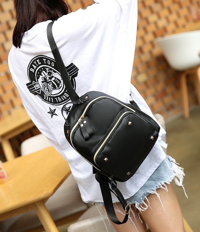 Trendy Korea Backpack Import BG852 Black