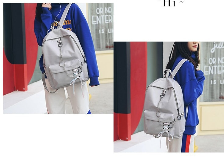 Premium Quality Backpack Import BG868 Grey