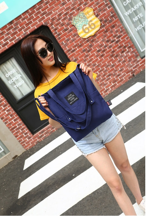 High Quality Tote Bag Import BG873 Navy