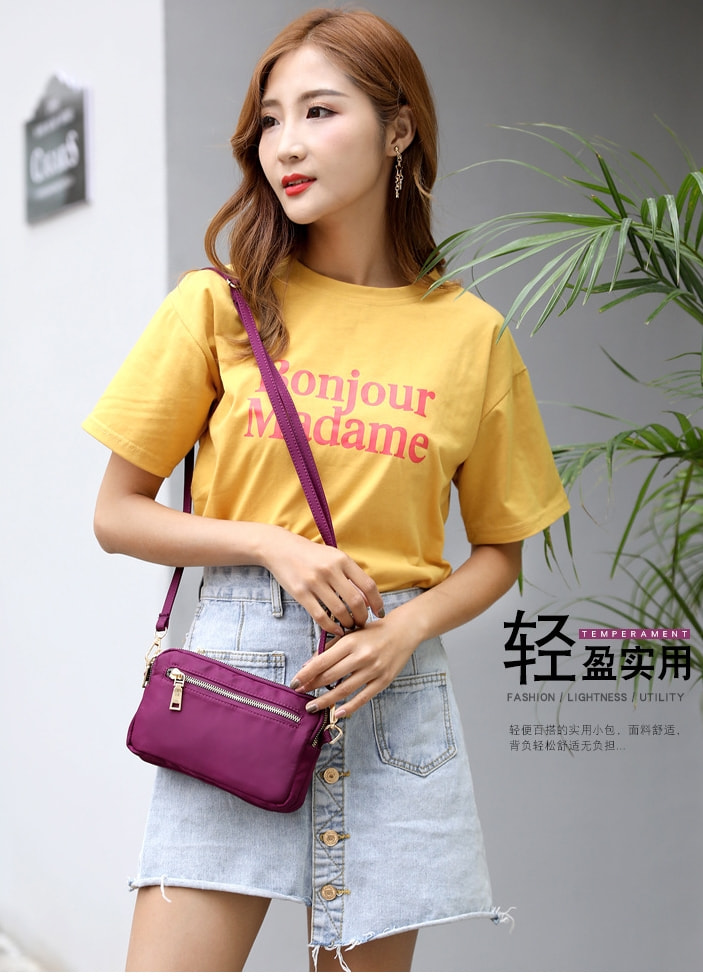 Casual Shoulder Bag Import BG878 Purple