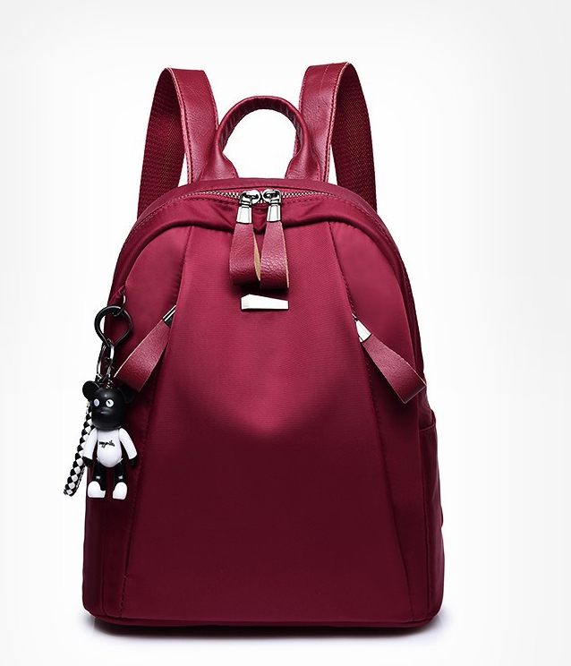 Tas Backpack Oxford Medium Import BG906 Maroon