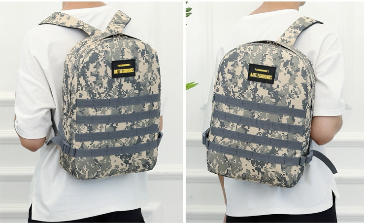 Tas Backpack PUBG Import BG911 Gray