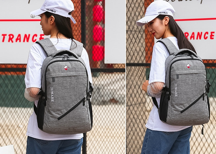 Sleek Traveling Backpack Import BG912 Gray