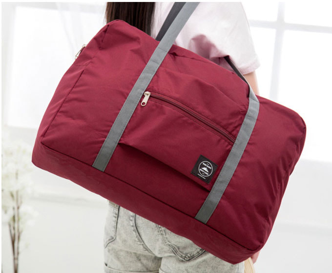 Foldable Travel Bag Import BG919 Maroon