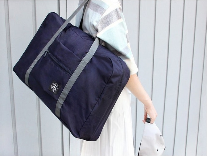 Foldable Travel Bag Import BG920 Navy Blue