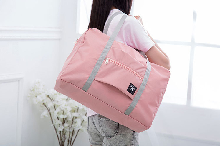 Foldable Travel Bag Import BG922 Pink