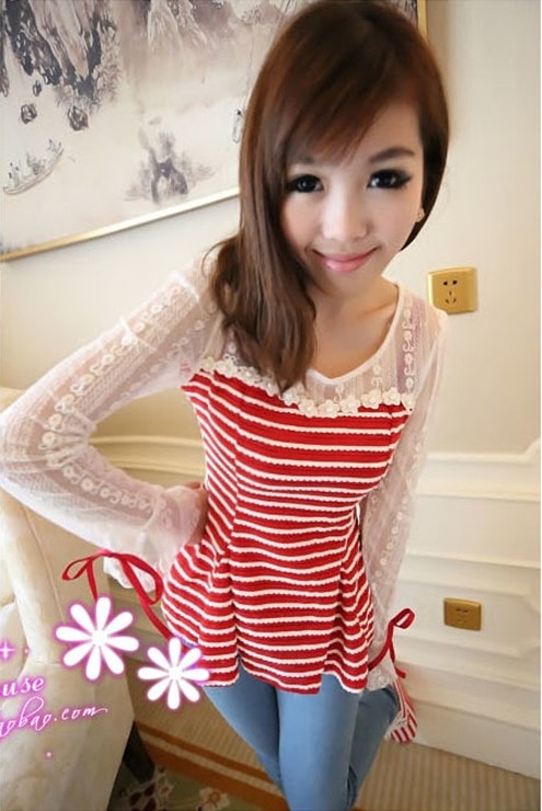 Blouse BL1444 Red