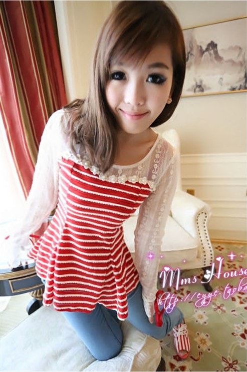 Blouse BL1444 Red