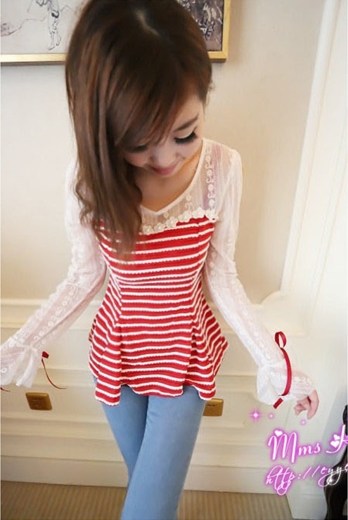 Blouse BL1444 Red