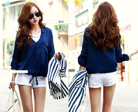 Blouse BL2177 Blue