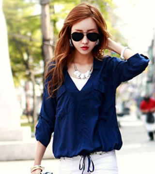 Blouse BL2177 Blue