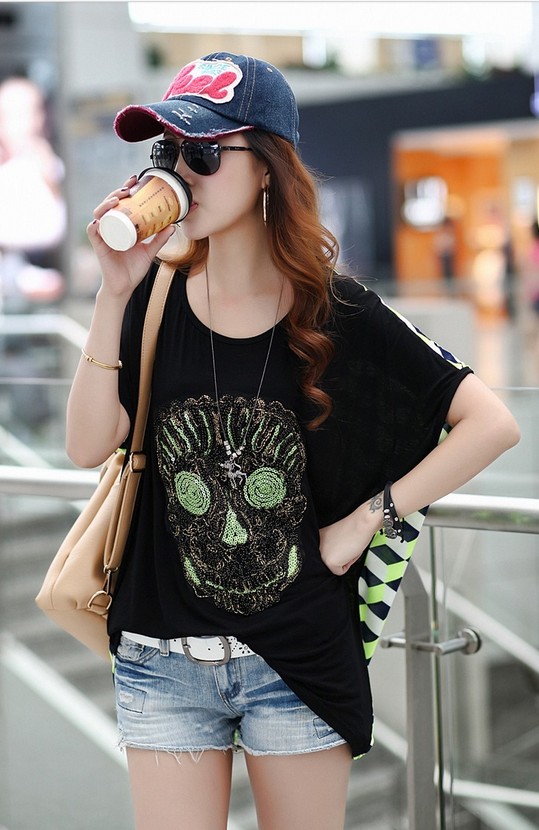 Blouse BL2186 Skull