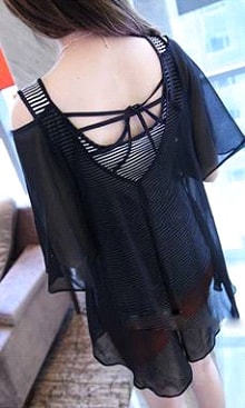 Blouse BL2198 Black +Inner