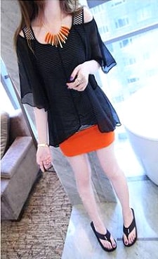 Blouse BL2198 Black +Inner