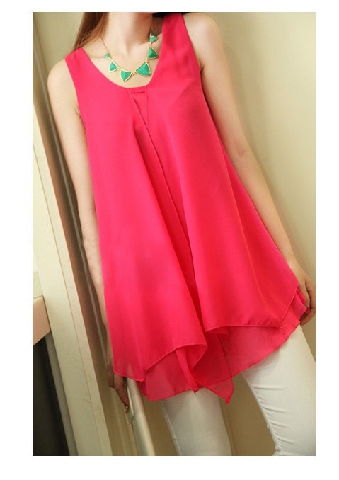 Blouse BL2199 Rose Red