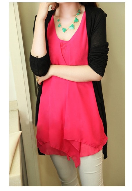 Blouse BL2199 Rose Red