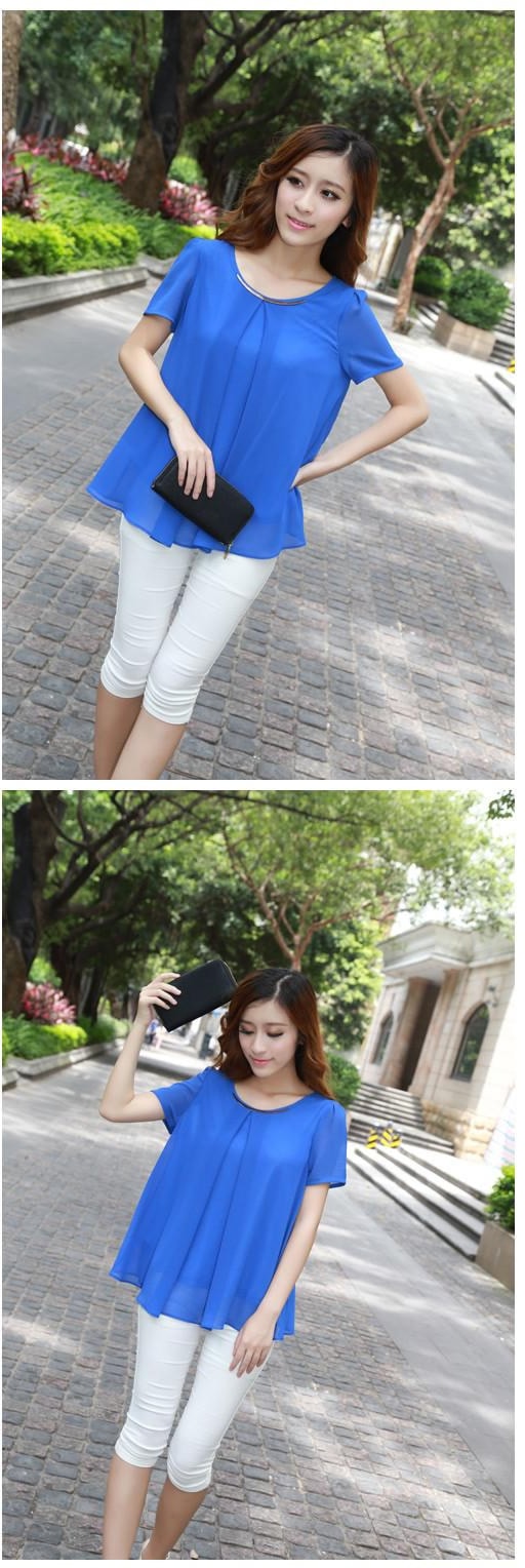 Blouse BL2422 Blue