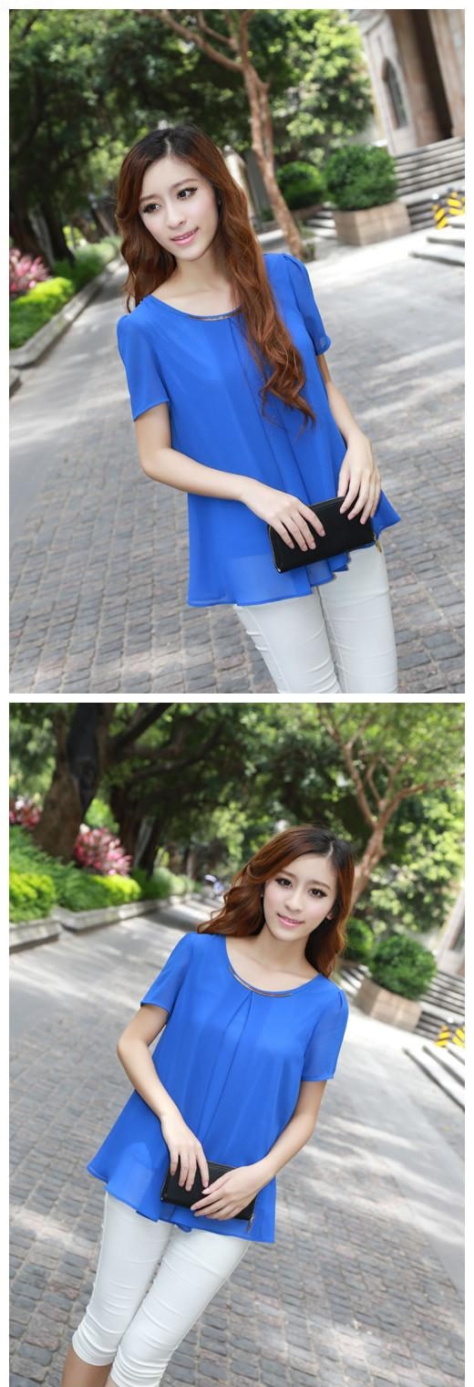 Blouse BL2422 Blue