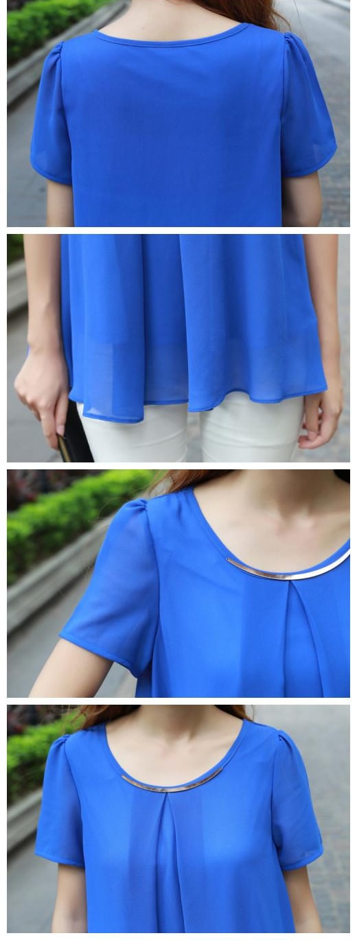 Blouse BL2422 Blue