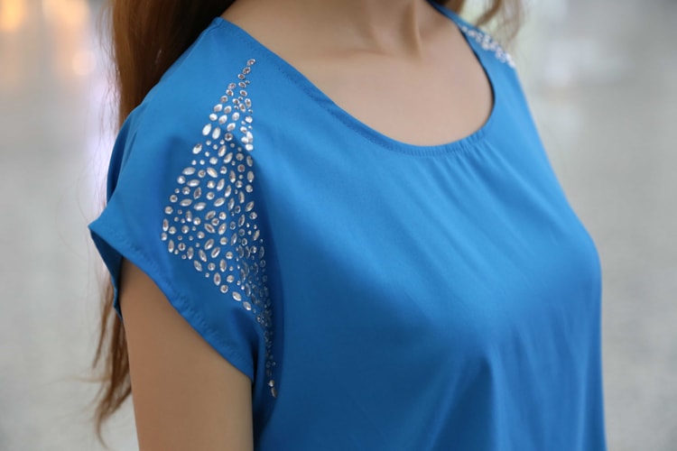 Blouse BL2438 Blue