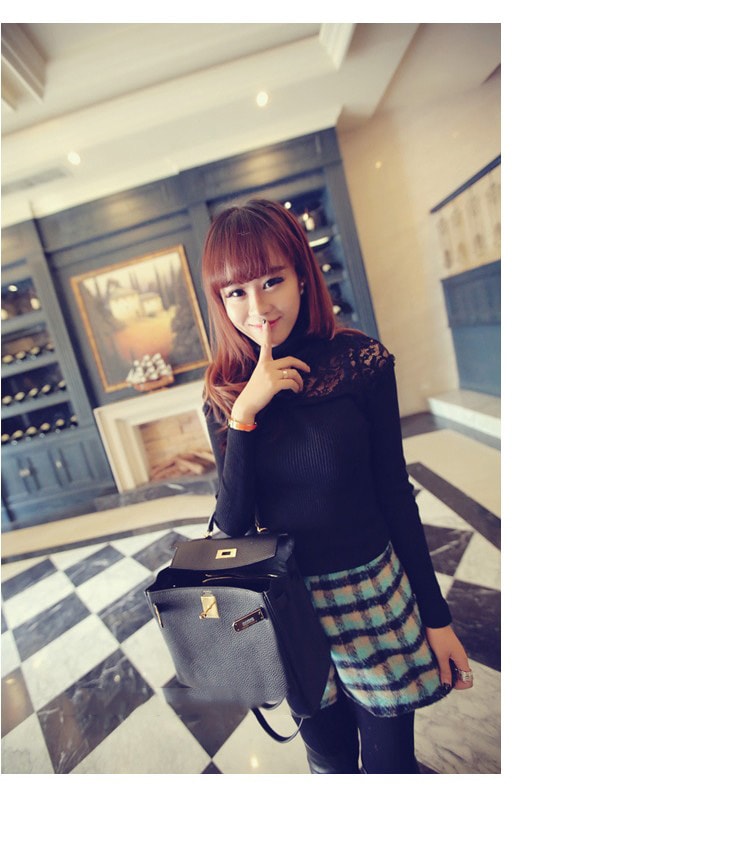 Lace Blouse BL2443 Black