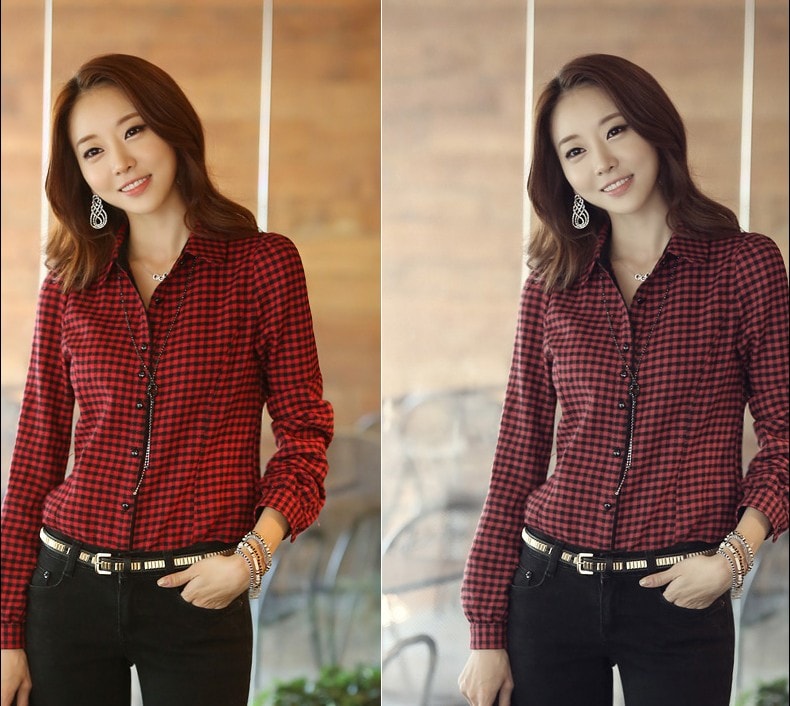 Kemeja BL2444 Red