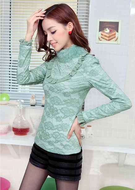 Lace Blouse BL2451 Green