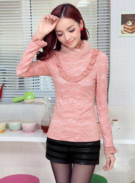 Lace Blouse BL2452 Pink