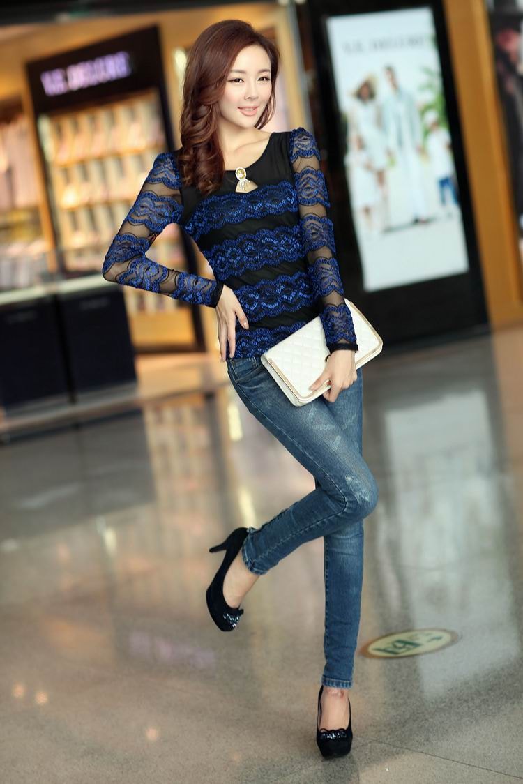 Blouse BL2470 Blue