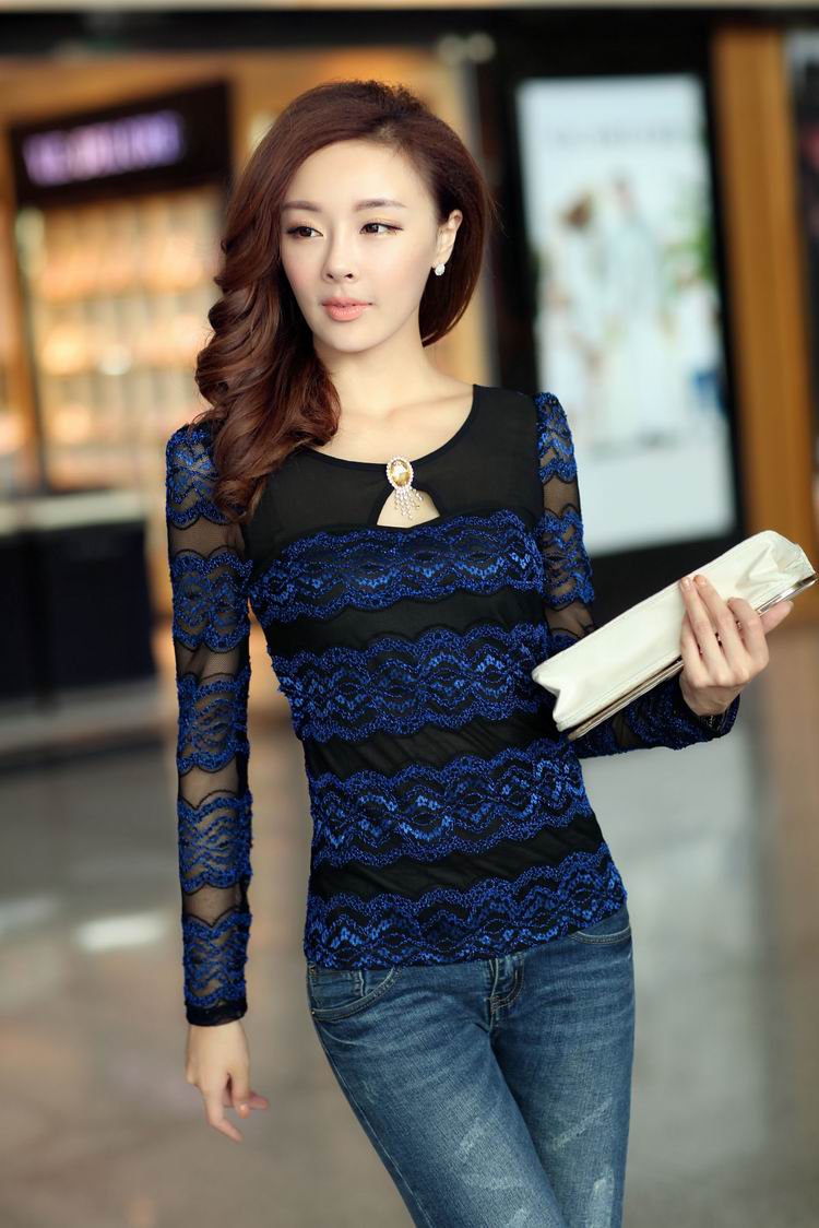 Blouse BL2470 Blue