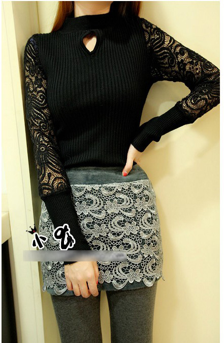 Lace Blouse BL2472 Black