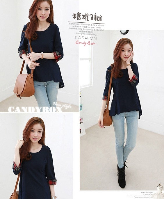 Blouse BL2475 Dark Blue