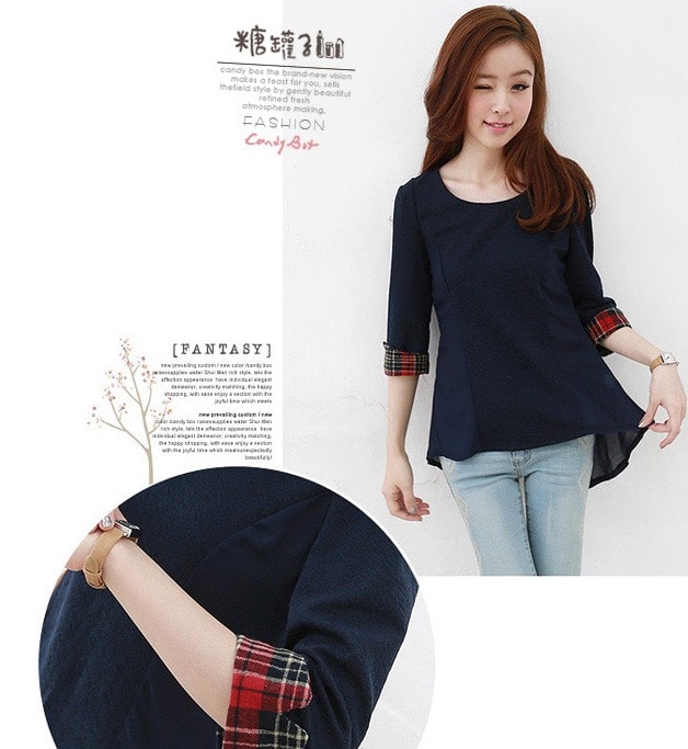 Blouse BL2475 Dark Blue