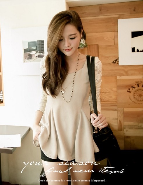 Blouse BL2485 Beige