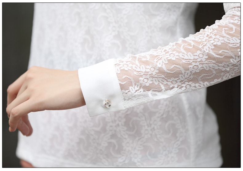 Lace Blouse BL2494 White