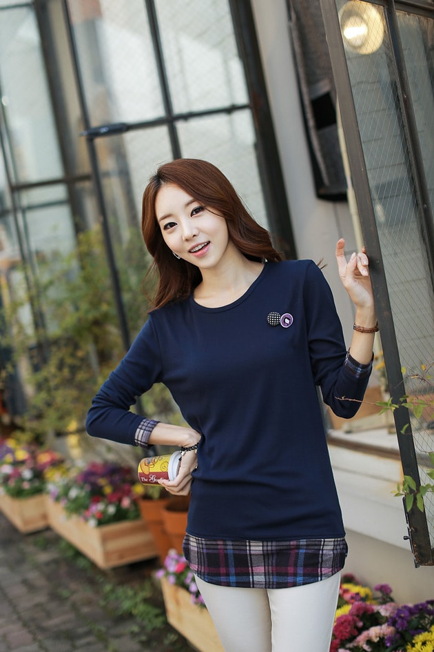 Blouse BL2495 Dark Blue