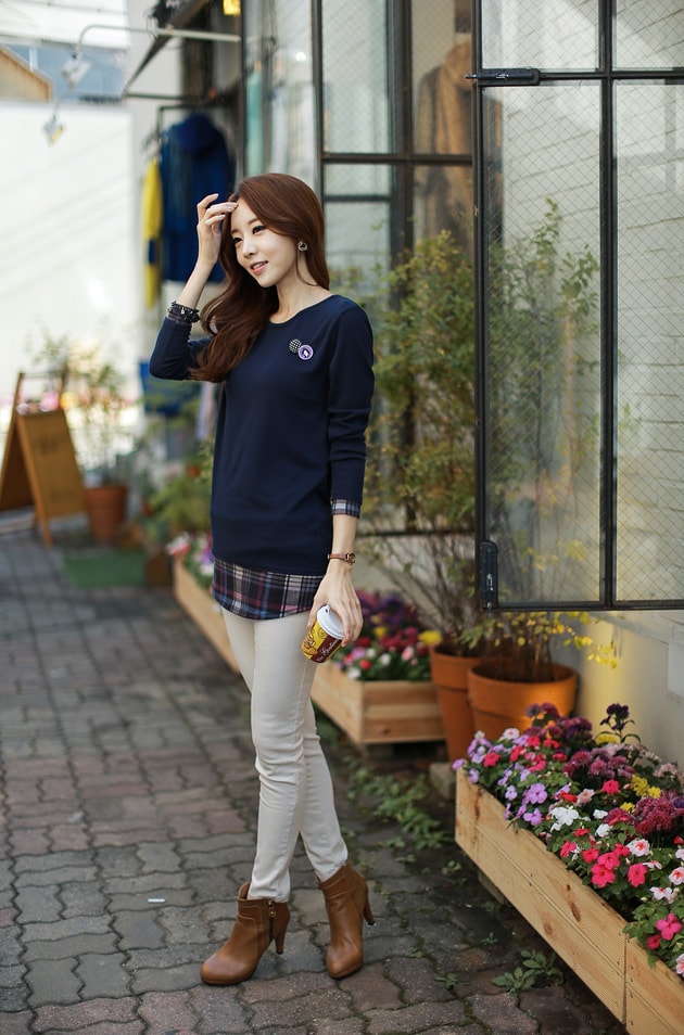 Blouse BL2495 Dark Blue