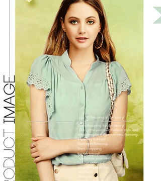 Chiffon Blouse BL2499 Green