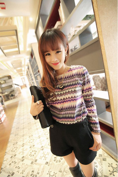 Blouse BL2502 Purple