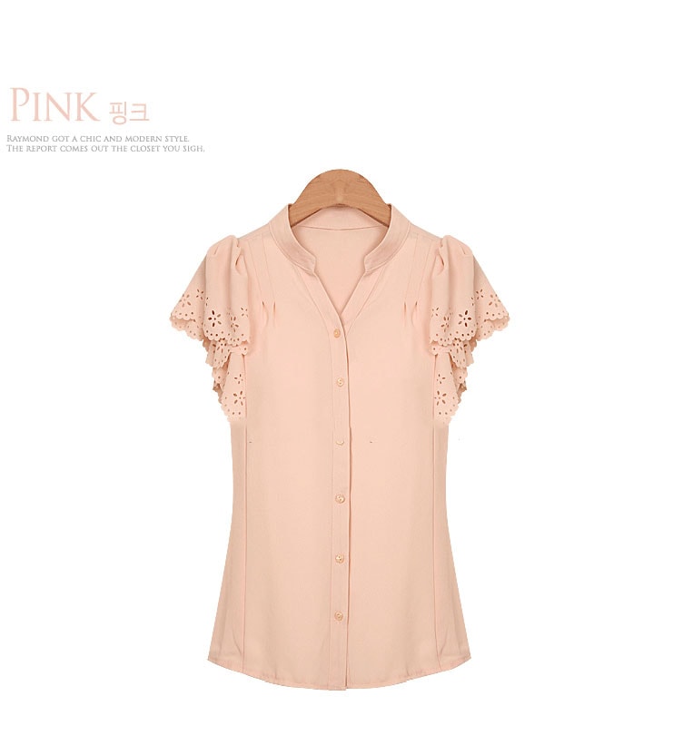 Chiffon Blouse BL2505 Pink