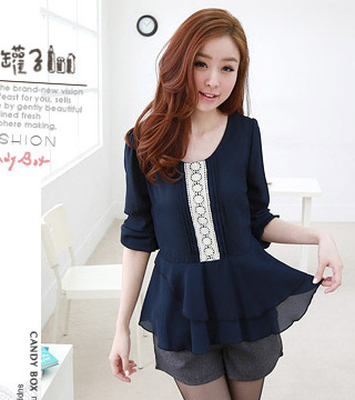 Blouse BL2522 Dark Blue