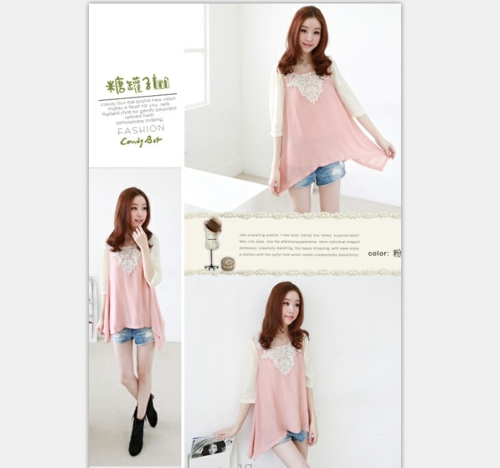 Chiffon Blouse BL2530 Pink