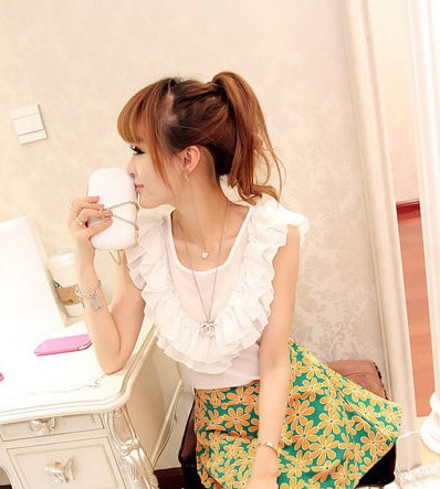 Chiffon Blouse BL2577 White