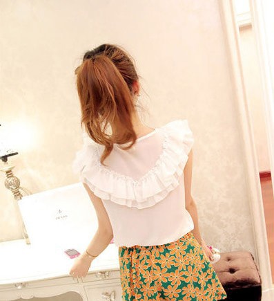 Chiffon Blouse BL2577 White