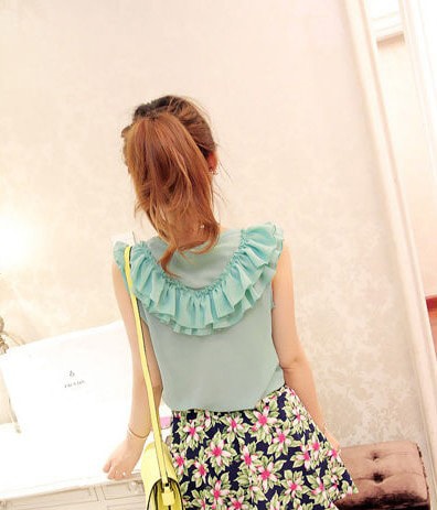 Chiffon Blouse BL2580 Green