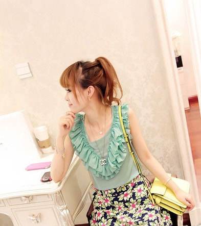 Chiffon Blouse BL2580 Green