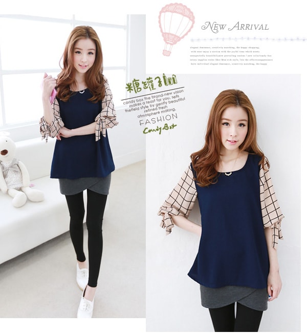 Chiffon Blouse BL2594 Blue